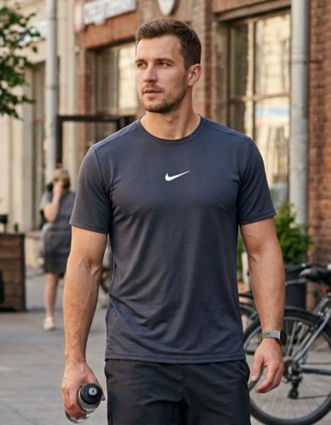 Футболка Delviago (46-54) DL785 d.grey (лето)