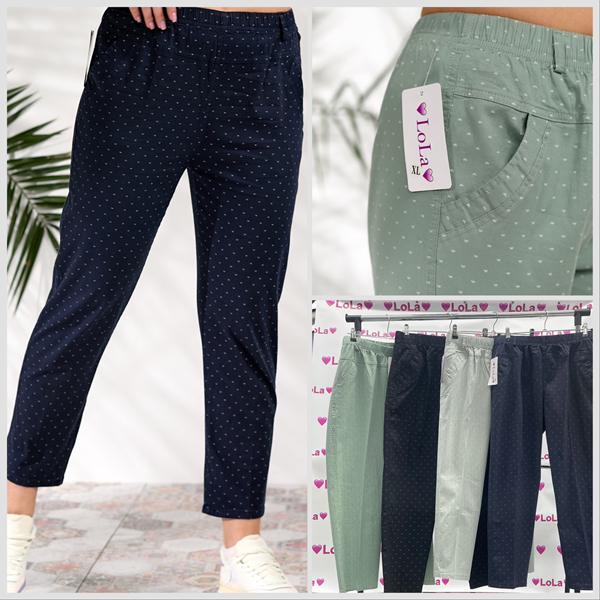 Капри Lola (XL-5XL) LL569 navy (лето)