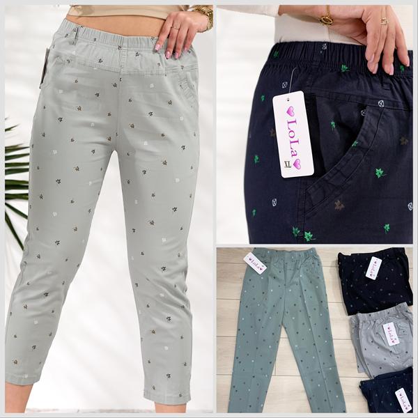 Капри Lola (XL-5XL) LL591 grey (лето)