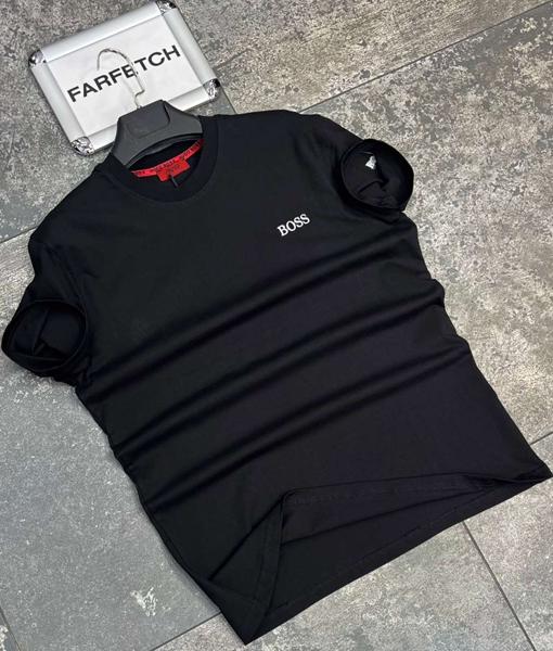 Футболка Verton (S-2XL) W26787 black (лето)