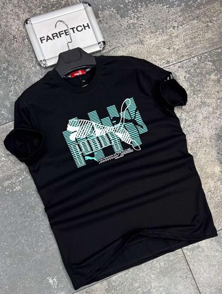 Футболка Verton (S-2XL) W26819 black (лето)