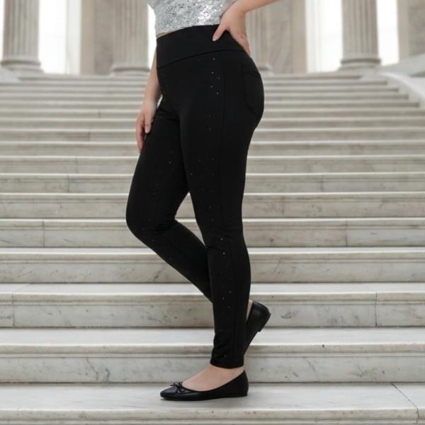 Лосины Sport style (S-XL) 5372 black (деми)