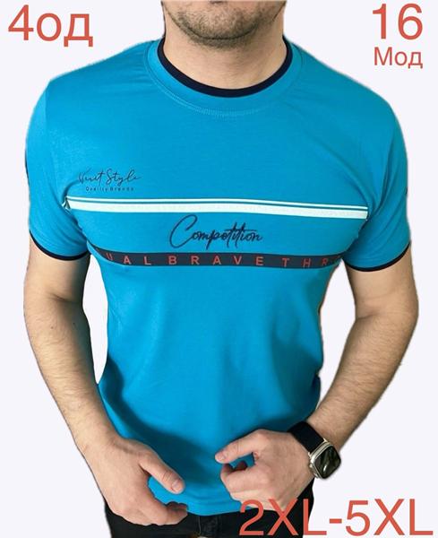 Футболка Надийка (2XL-5XL) ND1218-16 l.blue (лето)