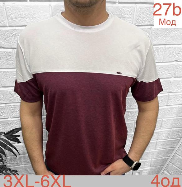 Футболка Надийка (3XL-6XL) ND1240-27B wine (лето)