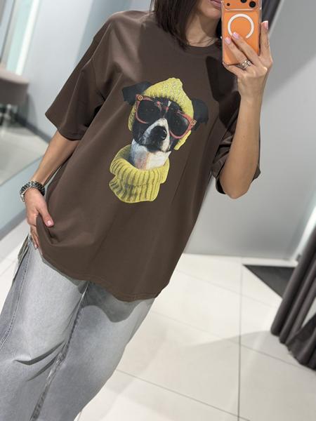 Футболка Comod (one size) K6051 brown (лето)