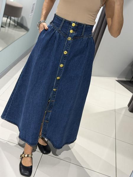 Юбка-шорты Comod (S-L) 0186 blue (лето)