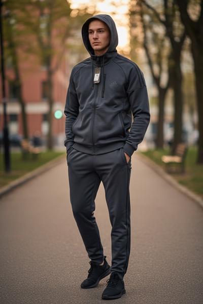 Костюм спорт Hai (M-3XL) H1281 grey (деми)