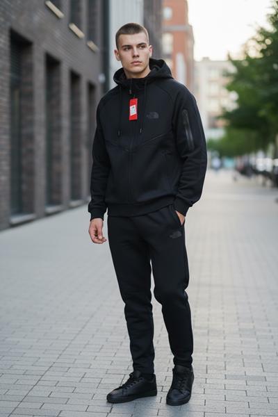 Костюм спорт Hai (M-3XL) H1302 black (деми)