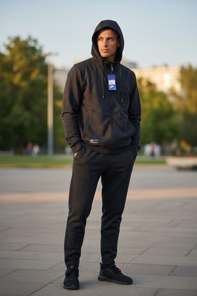 Костюм спорт Hai (M-3XL) H1310 black (деми)