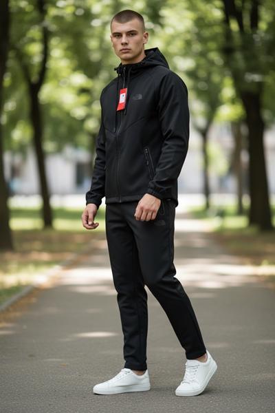 Костюм спорт Hai (M-3XL) H1354 black (деми)