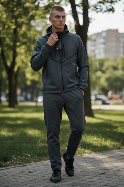 Костюм спорт Hai (M-3XL) H1358 grey (деми)