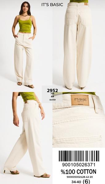 Джинсы Jeans Style (34-40) 2952-7S6-69 milk (деми)