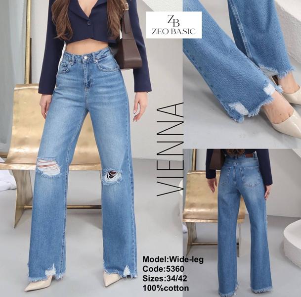 Джинсы Jeans Style (34-42) 5360 l.blue (деми)