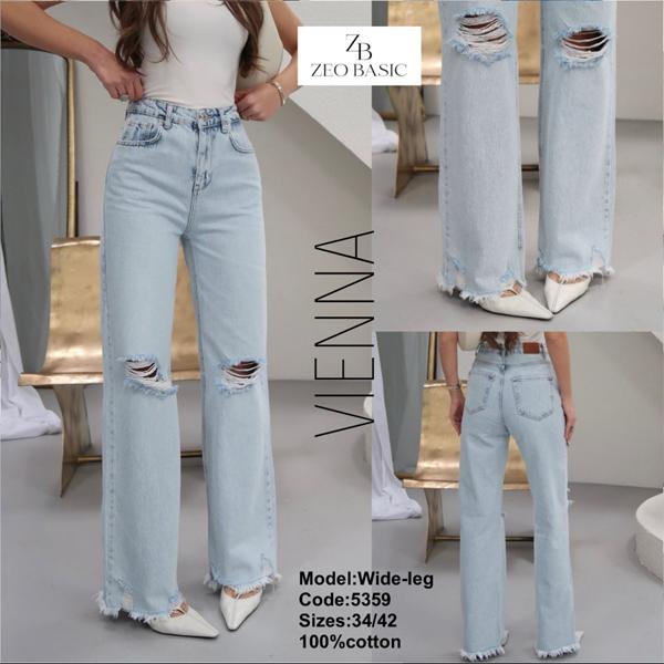 Джинсы Jeans Style (34-42) 5359 l.blue (деми)