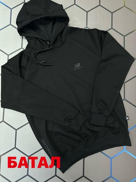 Кофта спорт Alex Clothes (2XL-6XL) 14002 black (деми)