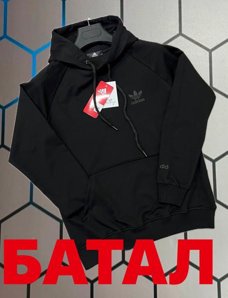 Худи Alex Clothes (2XL-6XL) 14050 black (деми)