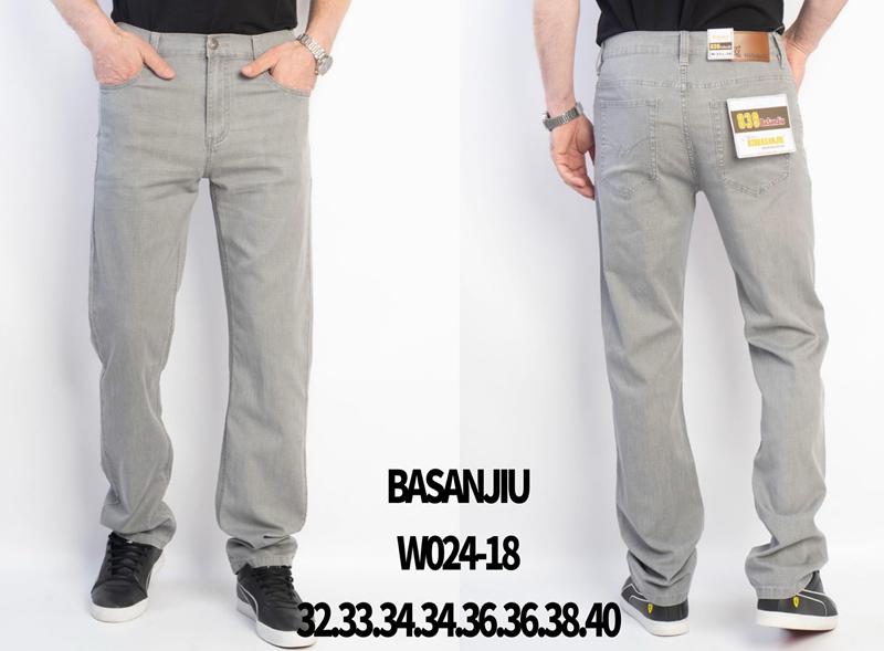 Джинсы Basanjiu (32-40) 024-18 grey (деми)