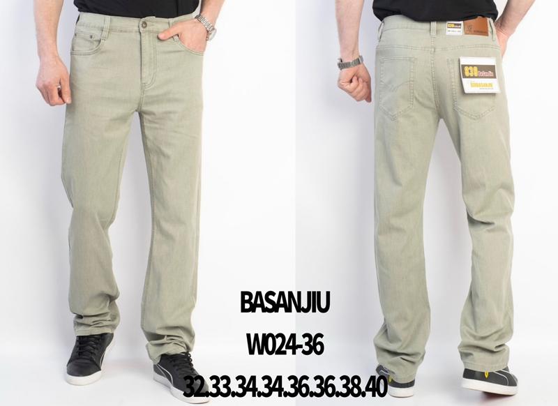 Джинсы Basanjiu (32-40) 024-36 beige (деми)