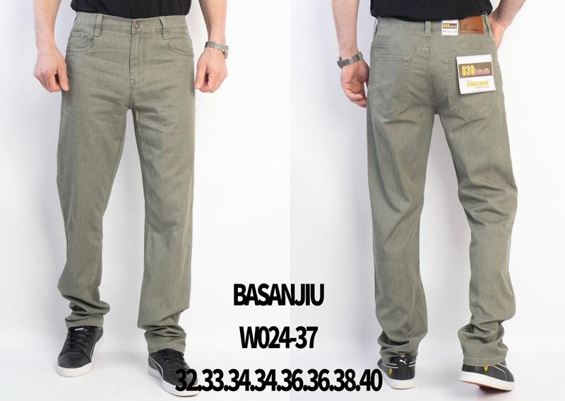 Джинсы Basanjiu (32-40) 024-37-0 grey (деми)