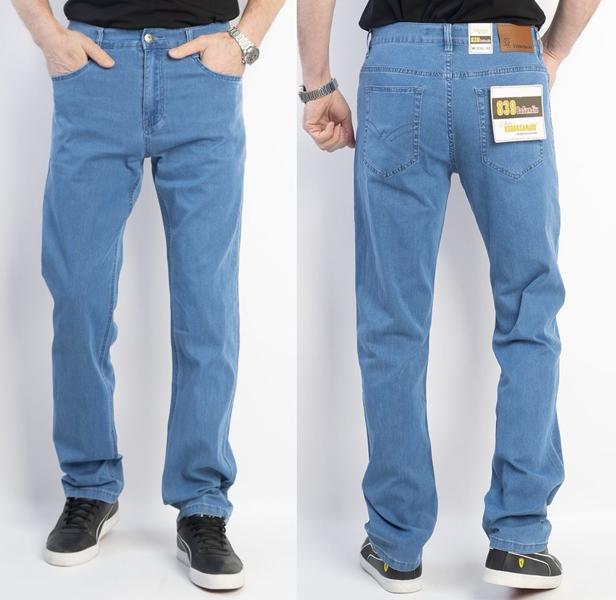 Джинсы Basanjiu (32-40) 028-2-10 l.blue (деми)