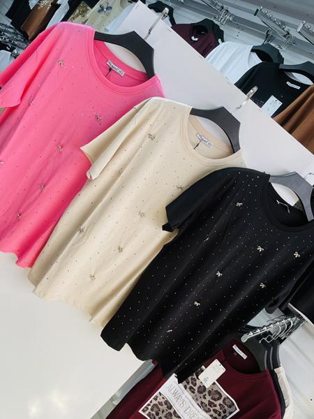 Футболка Karon (S-L) 7118 pink (лето)