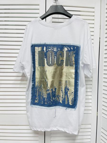 Футболка Karon (S-L) 7213 white-blue (лето)