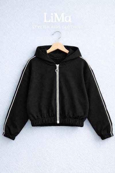 Кофта спорт LiMa kids (134-158) 2608 black (деми)