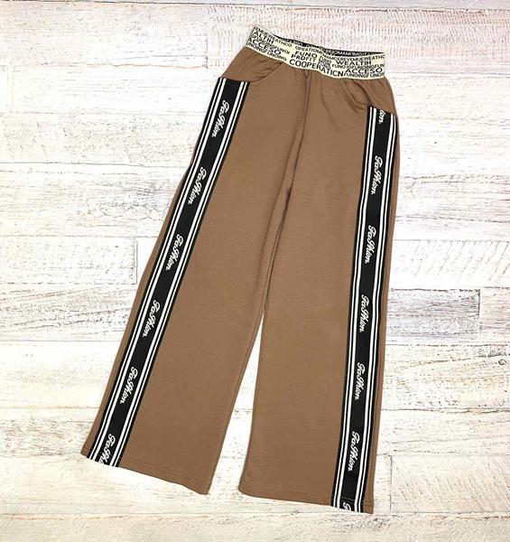 Штаны спорт LiMa kids (128-158) LM79 brown (деми)