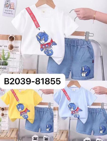 Костюм Фунтик (1-5) B2039 white (лето)