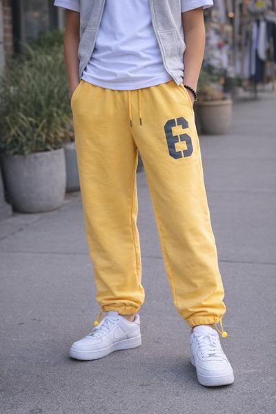 Штаны спорт Meloria (120-170) ML4982 yellow (деми)