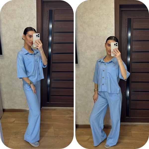 Костюм Valentina (42-48) 013 l.blue (лето)