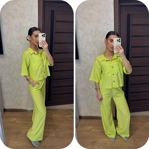 Костюм Valentina (42-48) 013 l.green (лето)