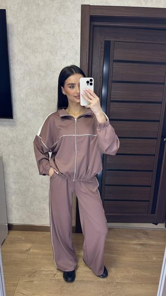 Костюм спорт Valentina (42-52) 109 brown (деми)