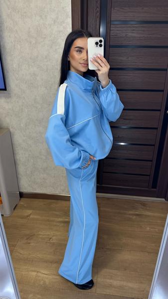 Костюм спорт Valentina (42-52) 109 l.blue (деми)