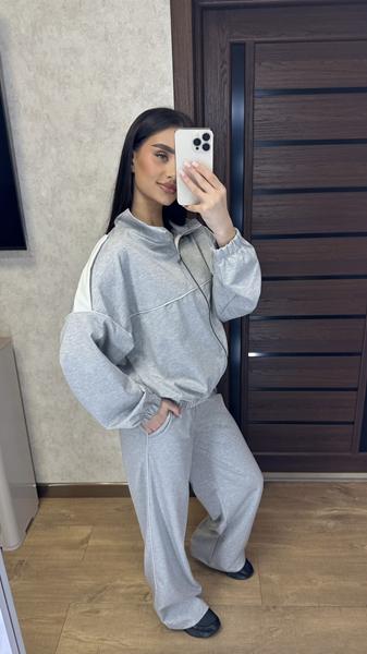 Костюм спорт Valentina (42-52) 109 l.grey (деми)