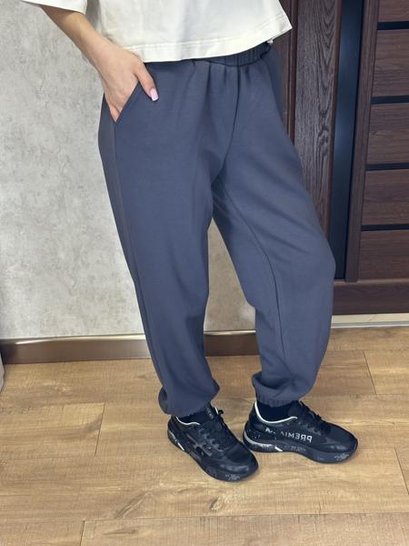 Штаны спорт Valentina (42-56) 211 d.grey (деми)