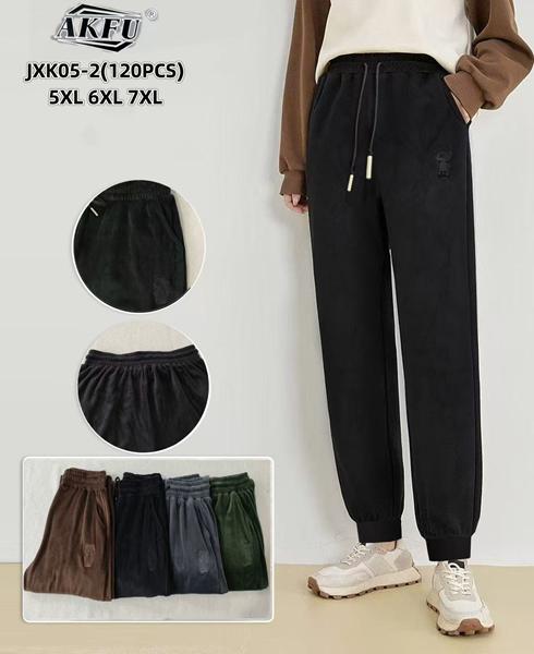 Штаны спорт ALIA (5XL-7XL) JXK05-2 mix (деми)