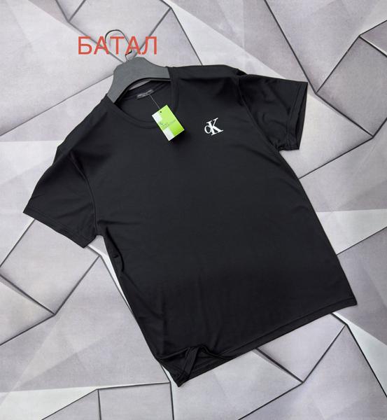 Футболка Rassul (2XL-6XL) 66666 black (лето)