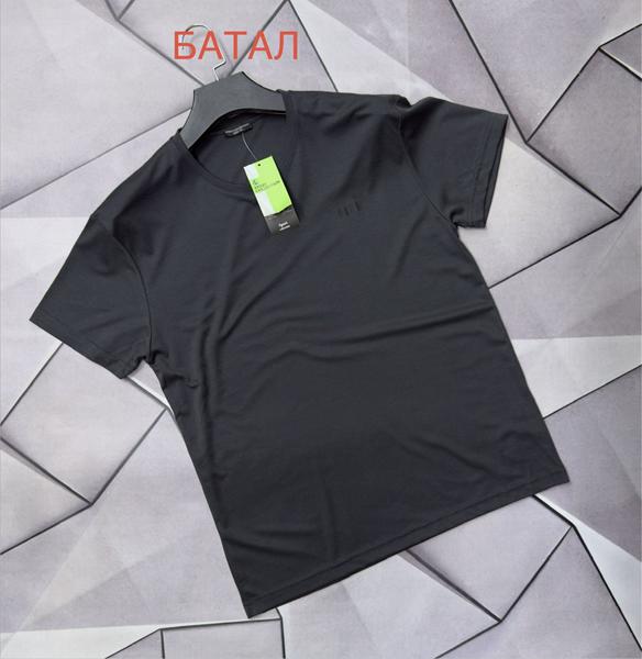 Футболка Rassul (2XL-6XL) 66690 black (лето)