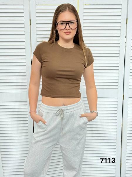 Топ MMC clothes (42-48) 7113 brown (лето)