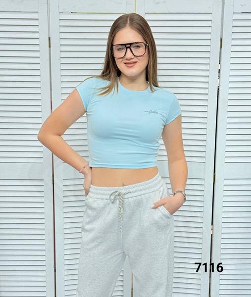 Топ MMC clothes (42-48) 7116 l.blue (лето)