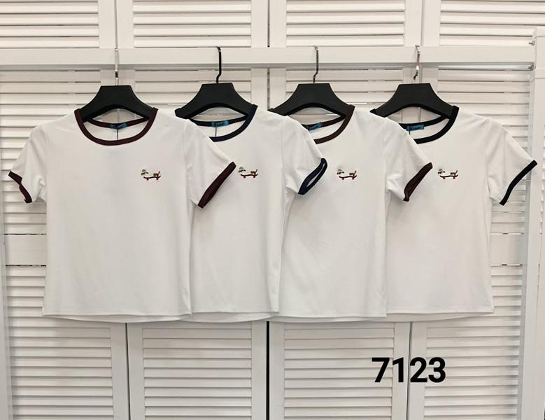 Футболка MMC clothes (42-48) 7123 white-navy (лето)