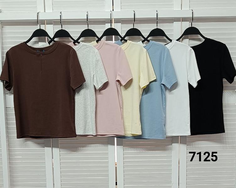 Футболка MMC clothes (42-48) 7125 yellow (лето)