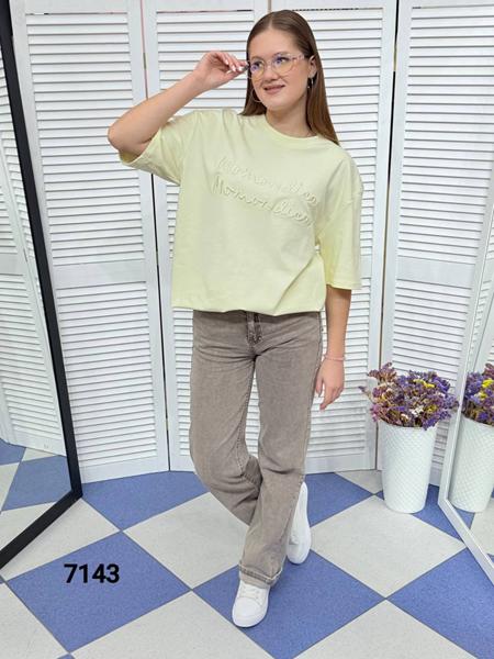 Футболка MMC clothes (one size) 7143 yellow (лето)
