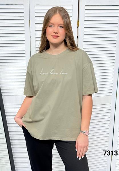 Футболка MMC clothes (46-52) 7313 khaki (лето)