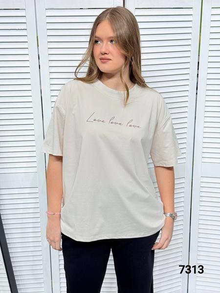 Футболка MMC clothes (46-52) 7313 l.beige (лето)