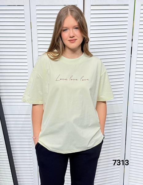 Футболка MMC clothes (46-52) 7313 l.yellow (лето)