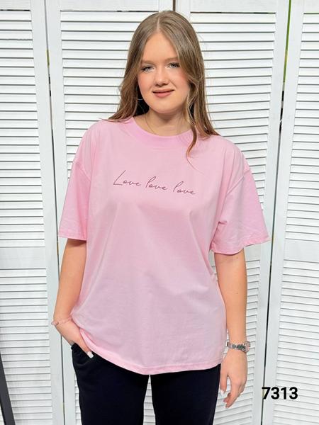 Футболка MMC clothes (46-52) 7313 pink (лето)