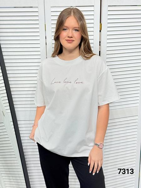 Футболка MMC clothes (46-52) 7313 white (лето)