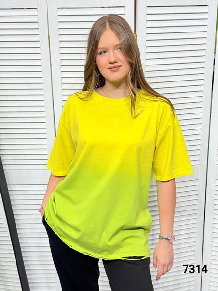 Футболка MMC clothes (46-52) 7314 yellow (лето)